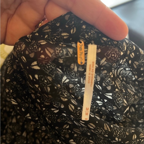 Free People Chiffon Floral Dress Medium - Picture 6 of 6